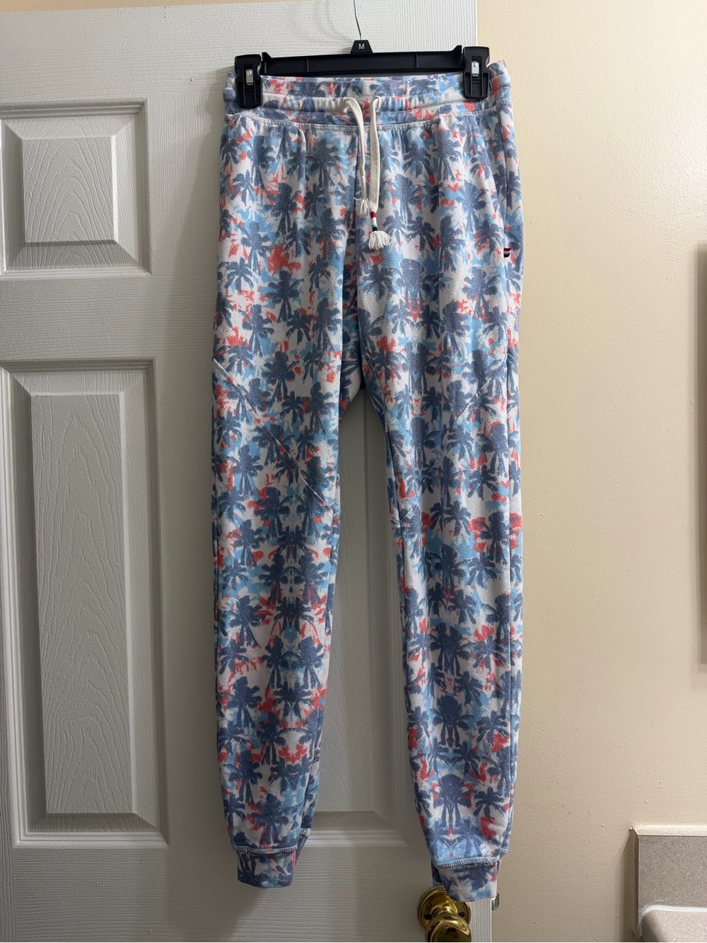 Jogger Pants - Blue & Coral